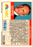 1989 Pro Set Announcers Dick Enberg #24
