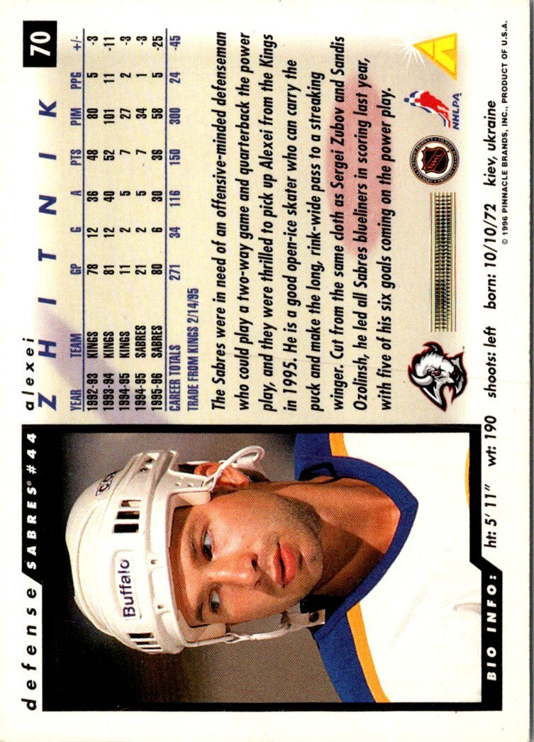 1996 Score Golden Blades Alexei Zhitnik