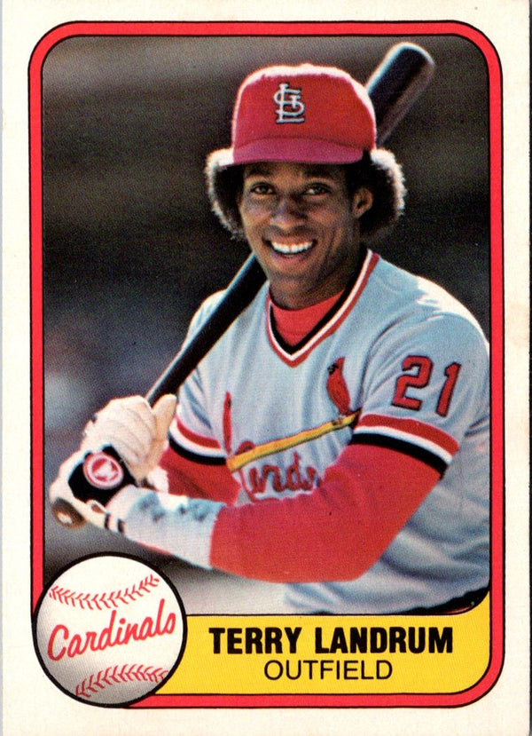 1981 Fleer Terry Landrum #539 Rookie