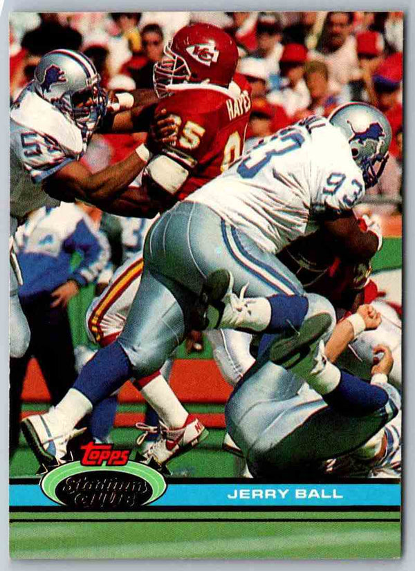 1991 Topps Stadium Club Football Jerry Ball #268