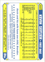 1987 Topps Traded Kevin Seitzer #111T