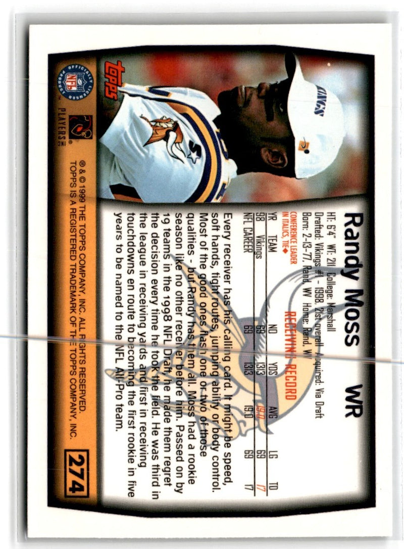 1999 Topps Collection Randy Moss