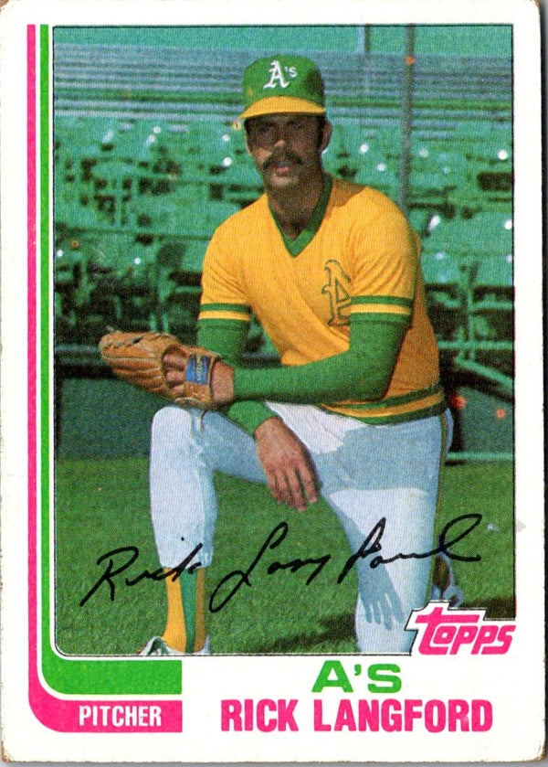 1982 Topps Rick Langford #454