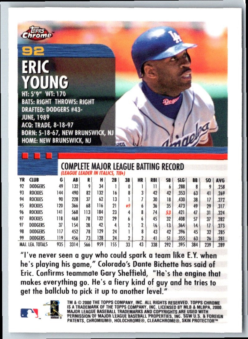 2000 Topps Eric Young