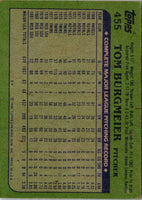 1982 Topps Tom Burgmeier #455