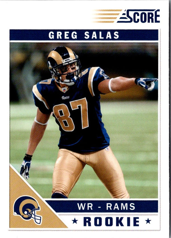 2011 Score Greg Salas #339 Rookie