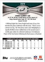 2012 Topps Vinny Curry #229 Rookie
