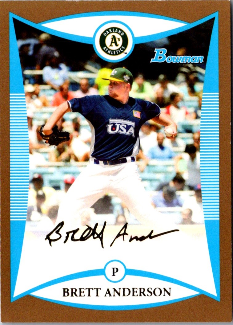 2008 Bowman Draft Picks & Prospects Brett Anderson