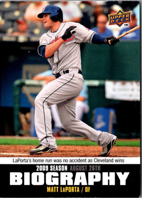 2010 Upper Deck Season Biography Matt LaPorta #SB-162