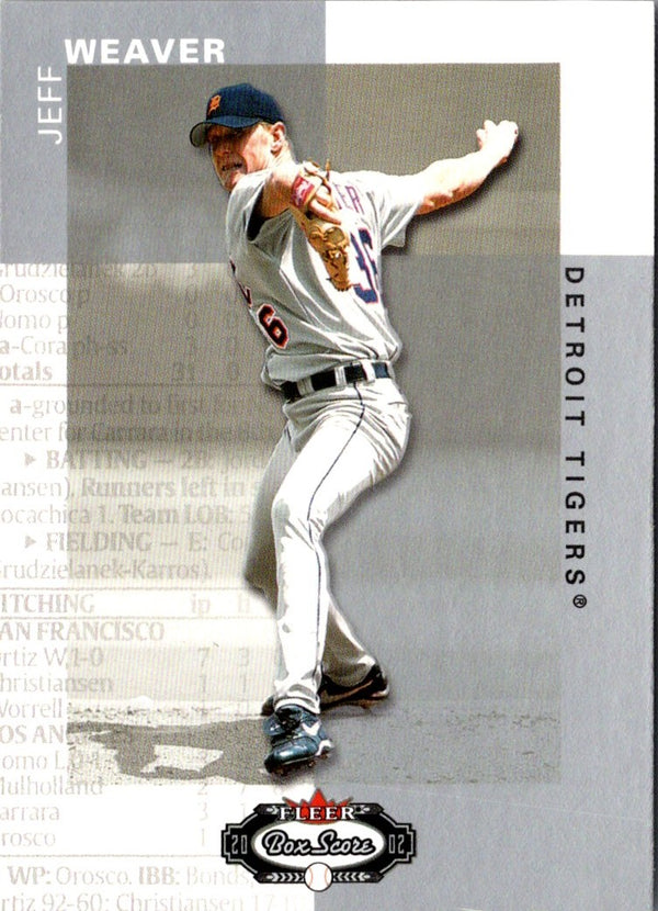 2002 Fleer Box Score Jeff Weaver #23