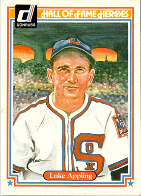 1983 Donruss Hall of Fame Heroes Luke Appling #8
