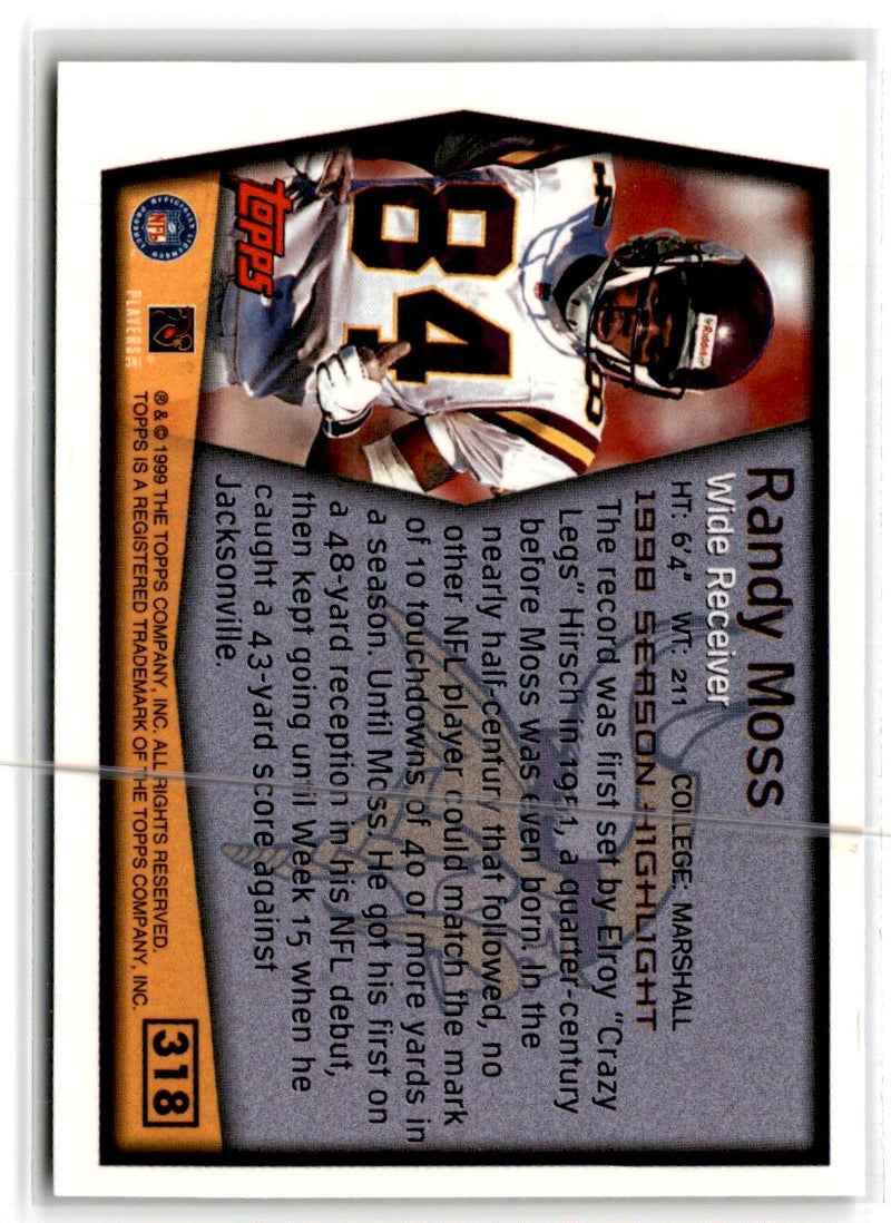 1999 Topps Collection Randy Moss