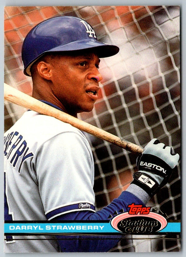 1991 Stadium Club Darryl Strawberry #301