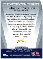 2011 Topps Football Ladainian Tomlinson #31 OF 31