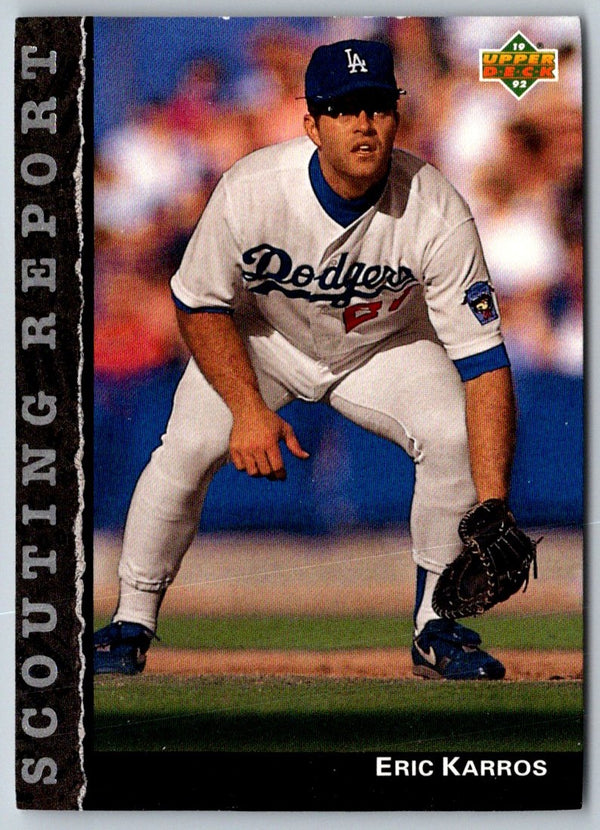 1992 Upper Deck Scouting Report Eric Karros #SR12