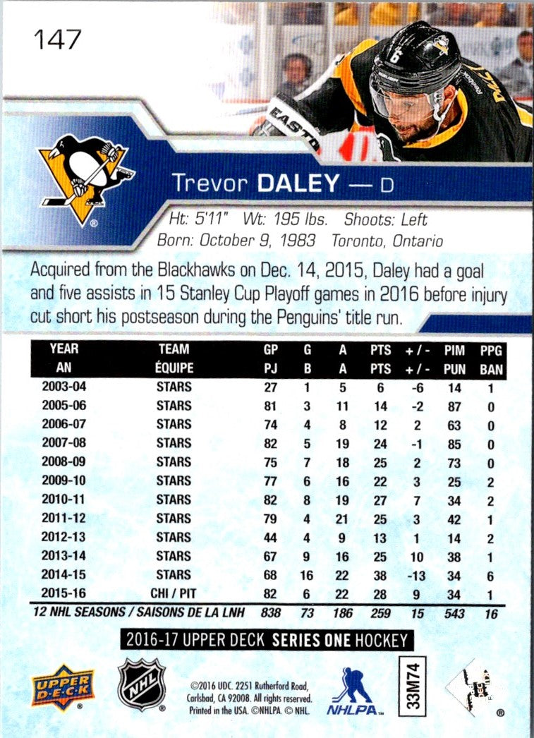 2016 Upper Deck Trevor Daley