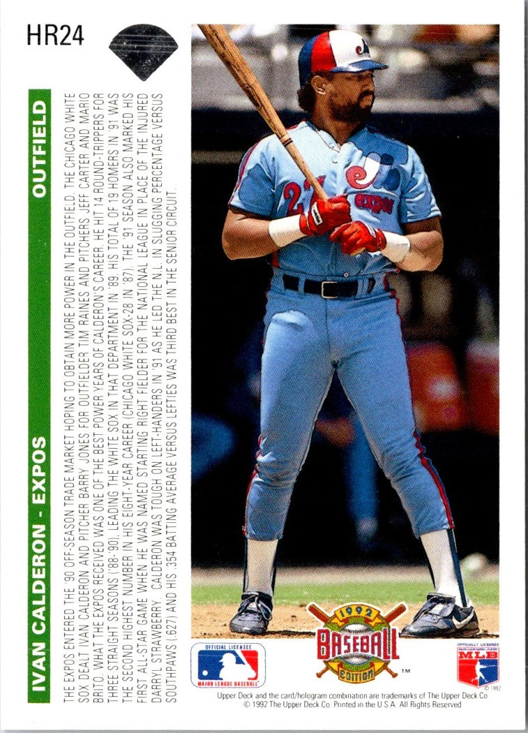 1992 Upper Deck Home Run Heroes Ivan Calderon