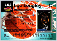 1992 Stadium Club Luc Longley #103