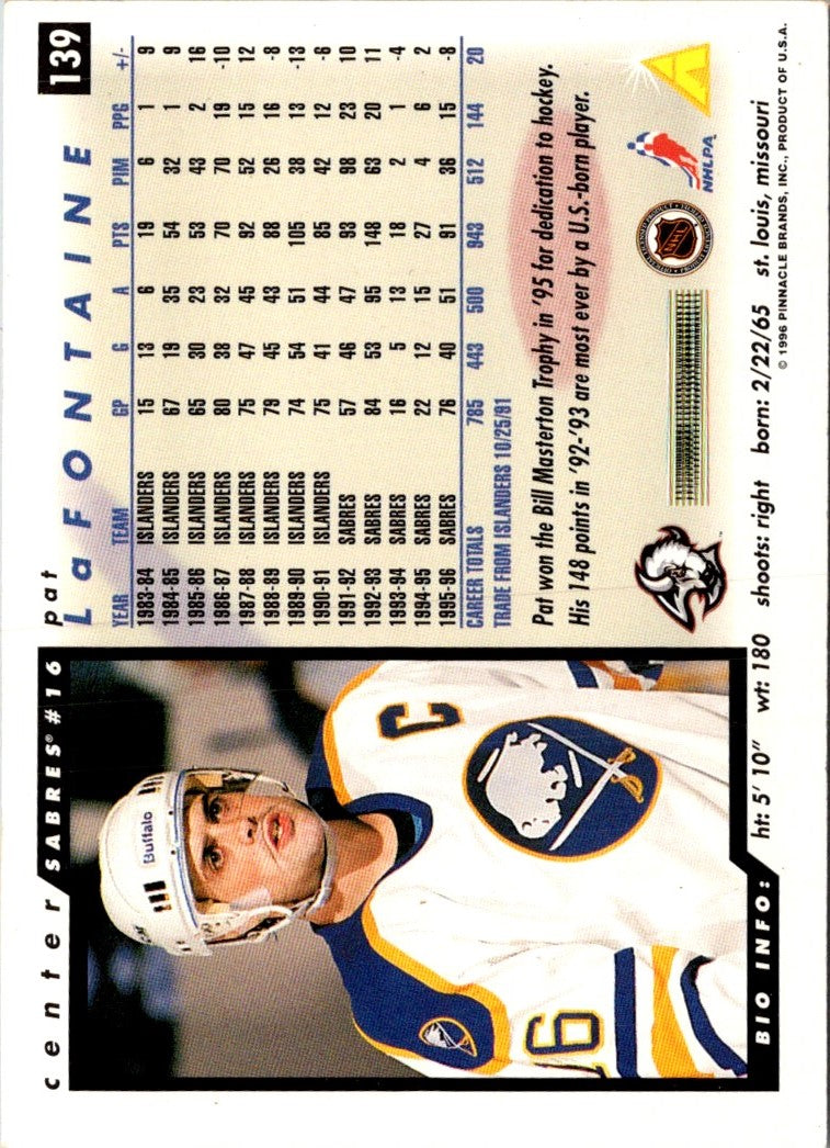 1996 Score Pat LaFontaine