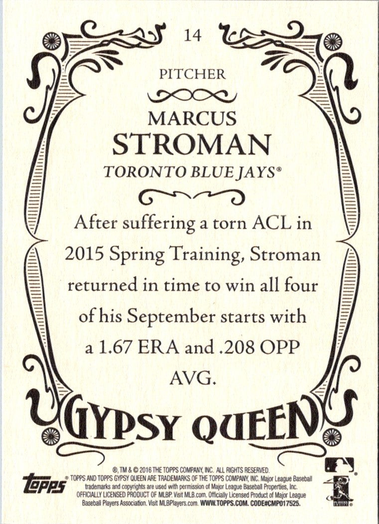 2016 Topps Gypsy Queen Marcus Stroman