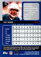 2001 Stadium Club Troy Brown #86