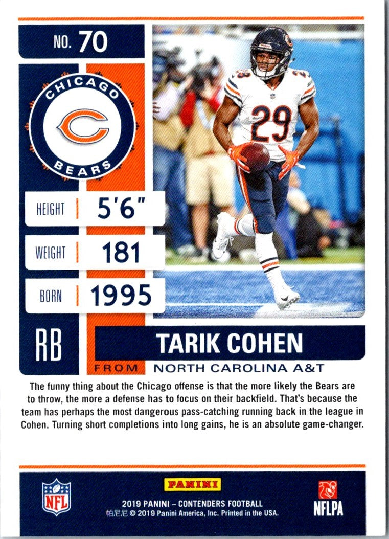 2018 Panini Flawless Tarik Cohen