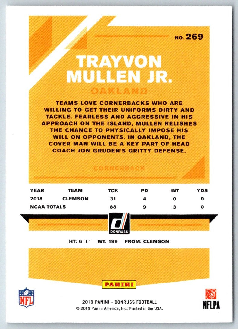 2019 Donruss Trayvon Mullen Jr.