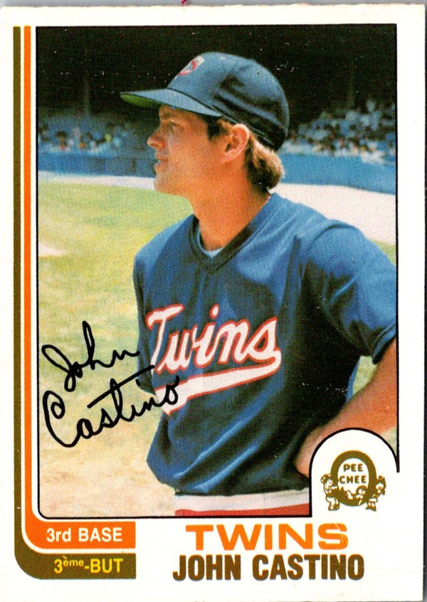 1982 O-Pee-Chee John Castino #73