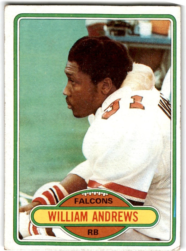 1980 Topps William Andrews #73 Rookie