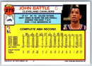1991 Topps John Battle