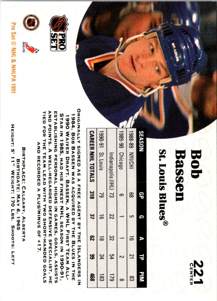 1991 Pro Set Bob Bassen