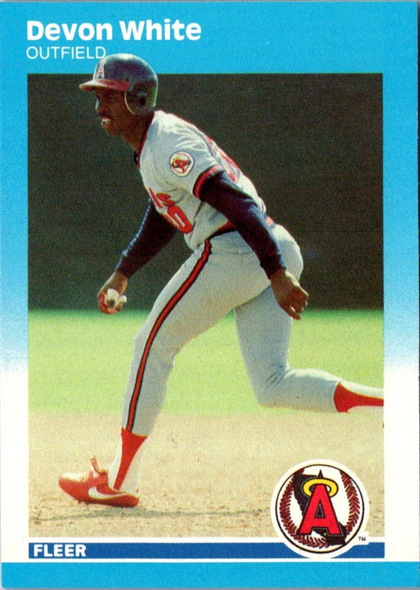 1987 Fleer Update Glossy Devon White #U-123