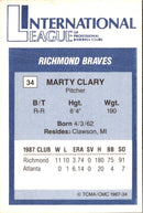 1987 TCMA International League All-Stars Marty Clary