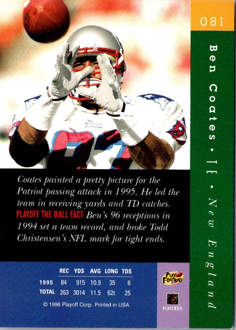 1996 Playoff Absolute Ben Coates