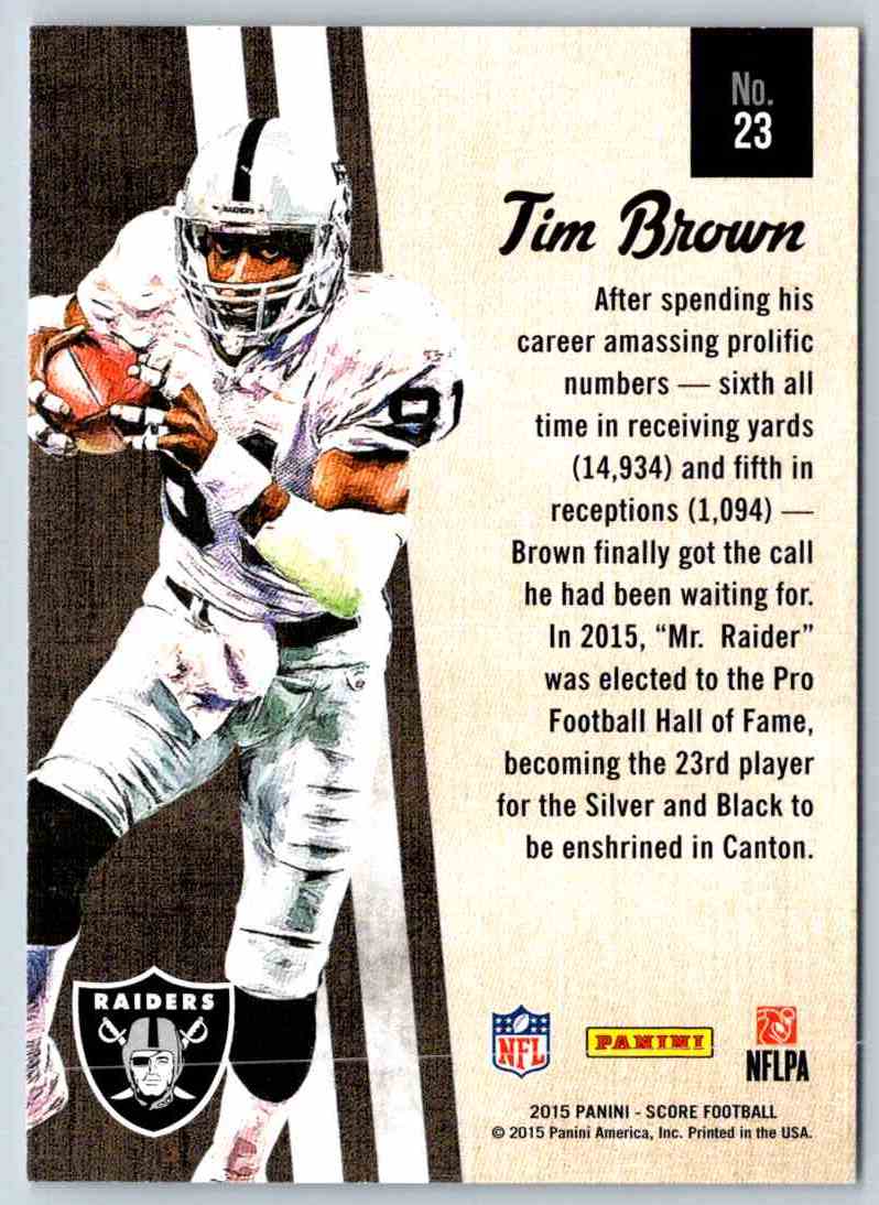 2015 Score Tim Brown