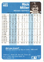 1984 Fleer Rick Miller #403