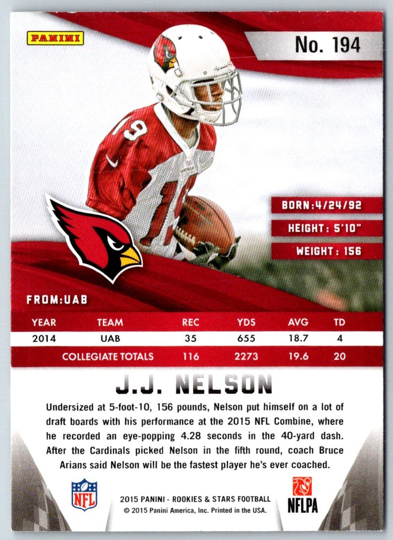 2015 Panini Rookies & Stars Longevity J.J. Nelson