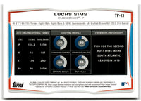 2014 Bowman Draft Picks & Prospects Top Lucas Sims #TP-13