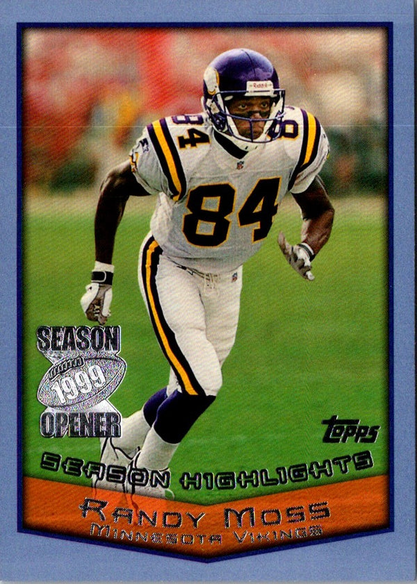 1999 Topps Season Opener Randy Moss #140