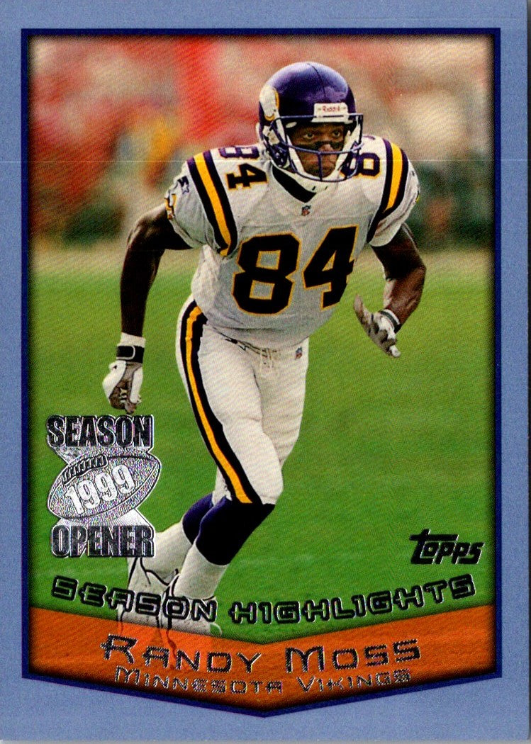 1999 Topps Season Opener Randy Moss