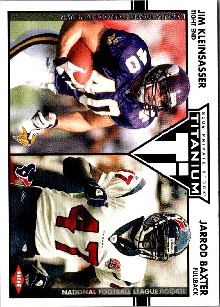 2002 Pacific Private Stock Titanium Retail Jim Kleinsasser/Jarrod Baxter