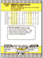 1989 Fleer Benito Santiago #316