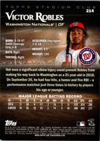 2019 Stadium Club Victor Robles #214
