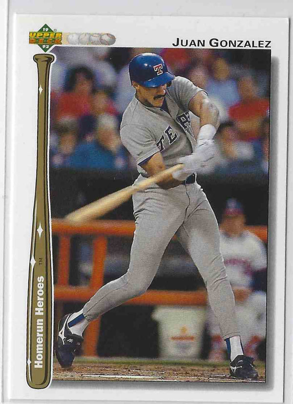 1992 Upper Deck Juan Gonzalez #HR19