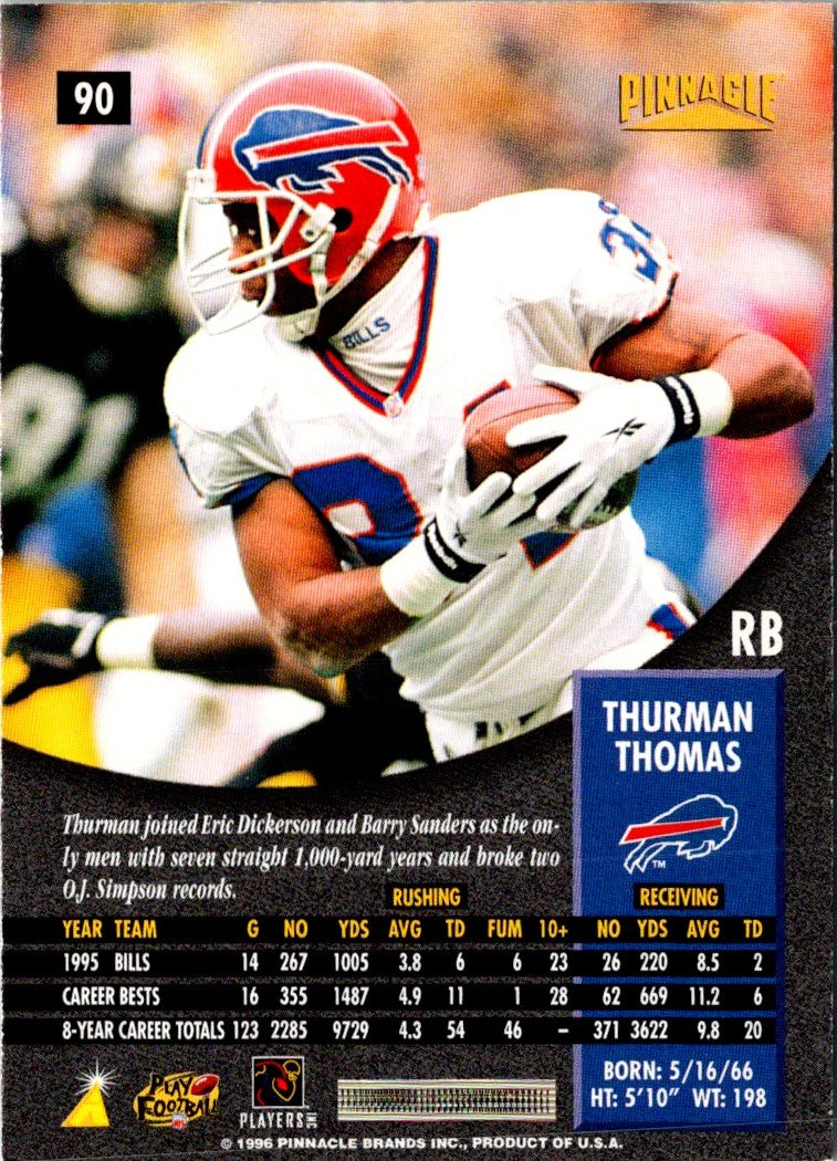 1996 Pinnacle Thurman Thomas