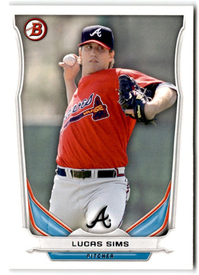 2014 Bowman Draft Picks & Prospects Top Lucas Sims #TP-13