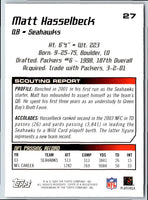 2004 Topps Draft Picks & Prospects Matt Hasselbeck #27