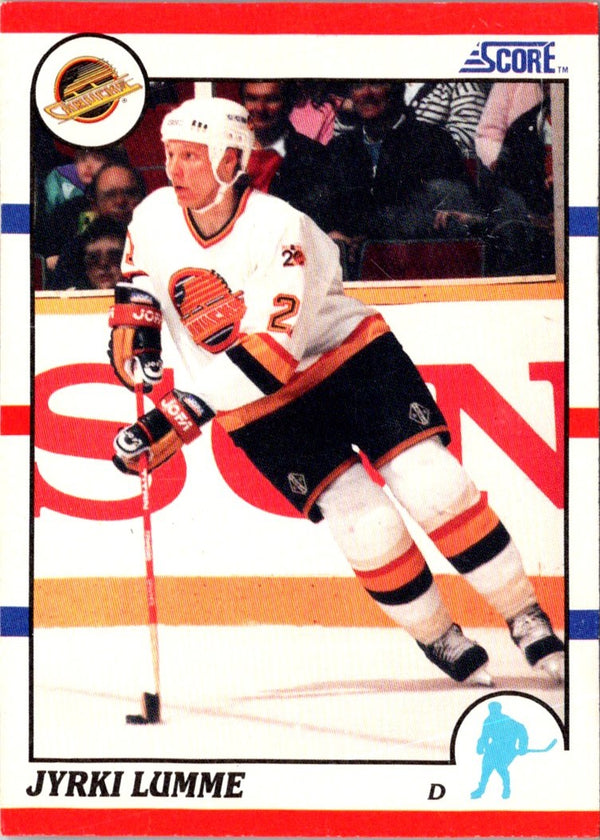 1990 Score Jyrki Lumme #132 Rookie