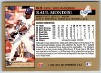 1992 Leaf Gold Rookies Raul Mondesi #BC-16