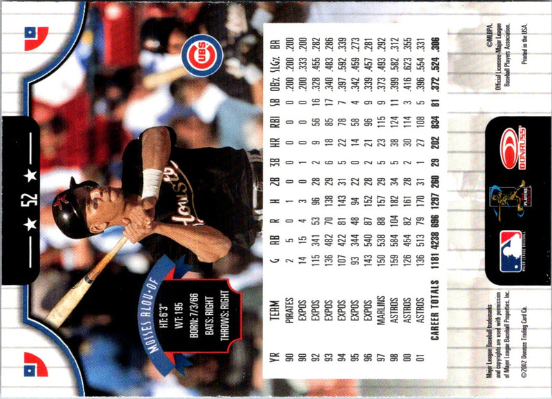 2002 Donruss Best of Fan Club Moises Alou